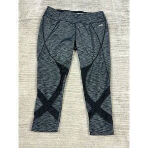 Avia Leggings Womens XL Gray Capri Stretch Polyester Blend Athletic Casual